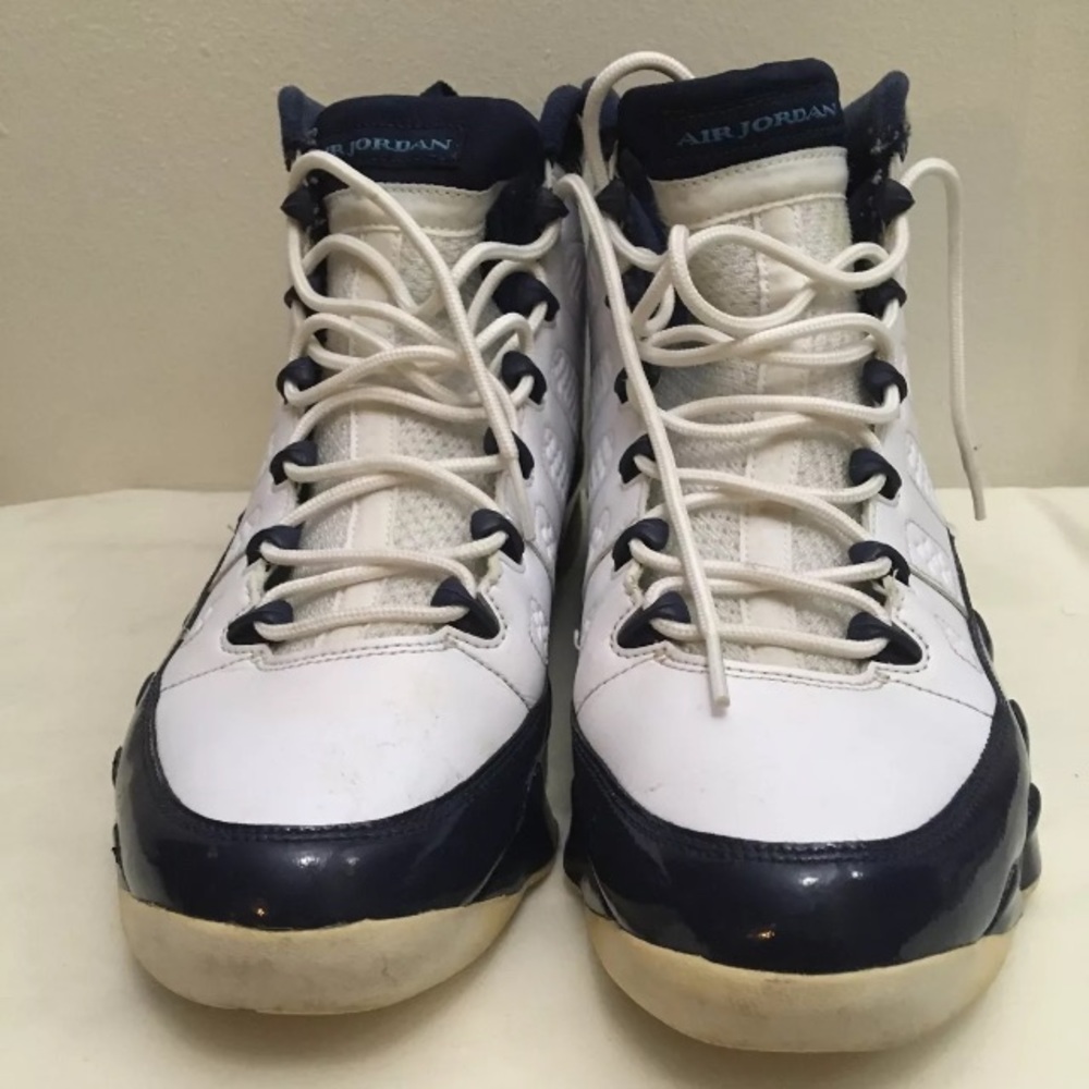 Size 11.5 - Air Jordan 9 White University Blue, UNC 2018 - Picture 3 of 12